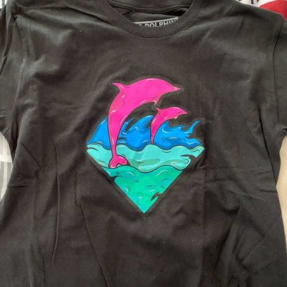 Pink + Dolphin Shirt - Picture 1 of 2